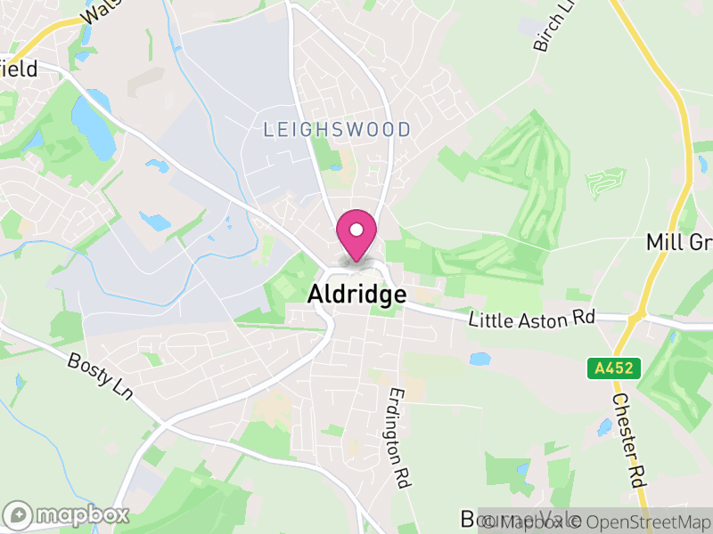 Map of Aldridge Estate Agents