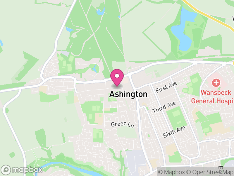 Map of Ashington Estate Agents