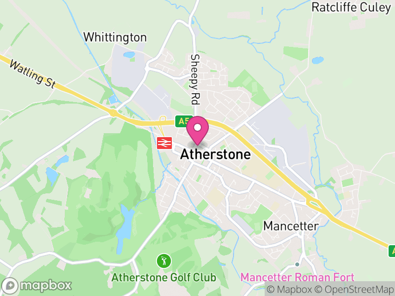 Map of Atherstone Estate Agents