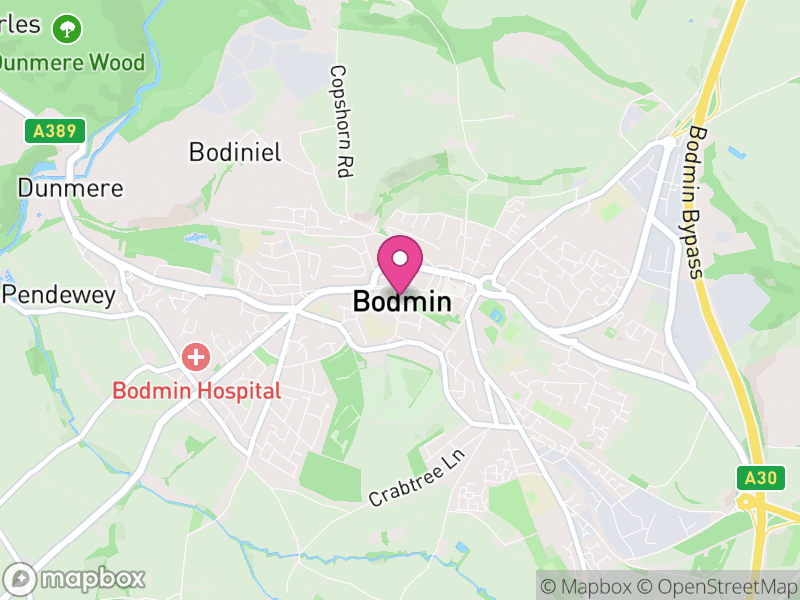 Map of Bodmin Estate Agents