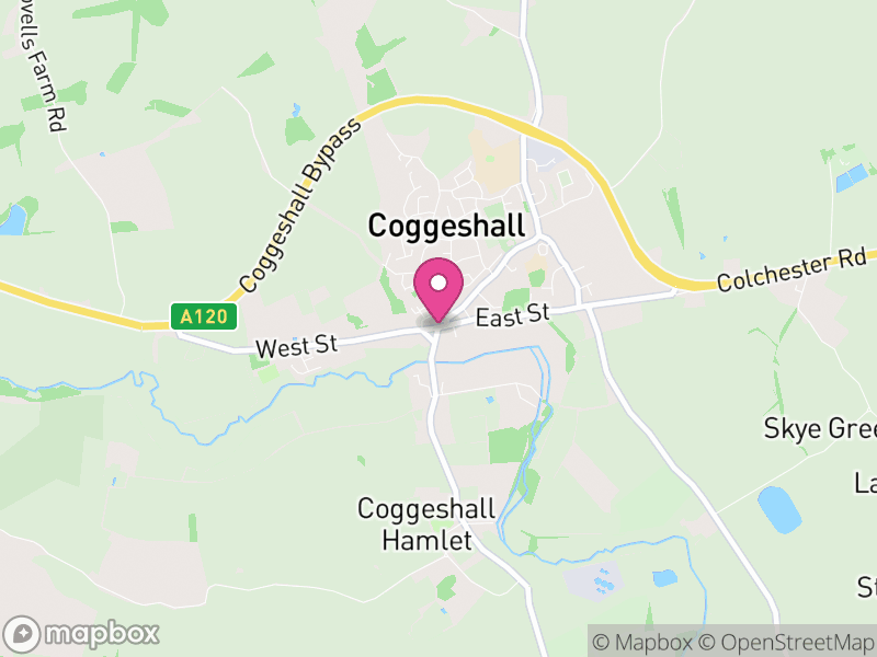 Map of Coggeshall Estate Agents