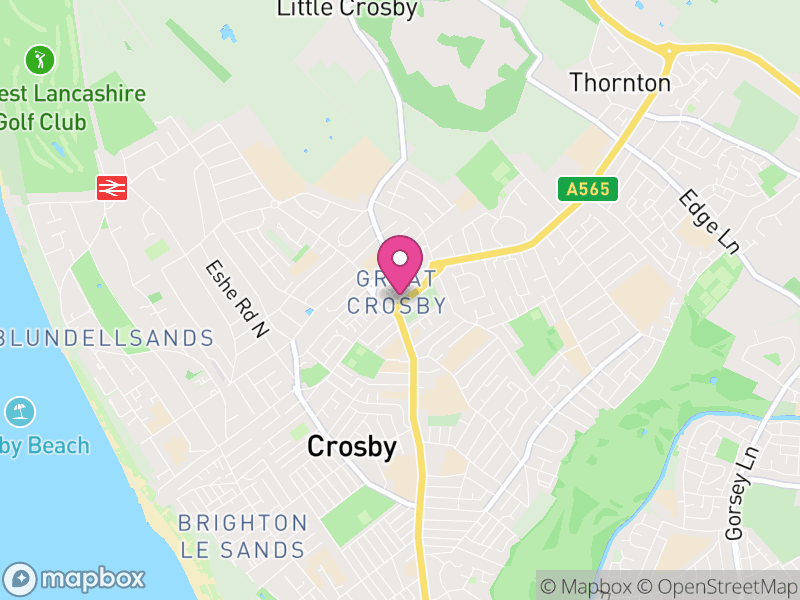 Map of Crosby Estate Agents
