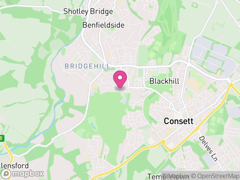 Map of DH8 Estate Agents