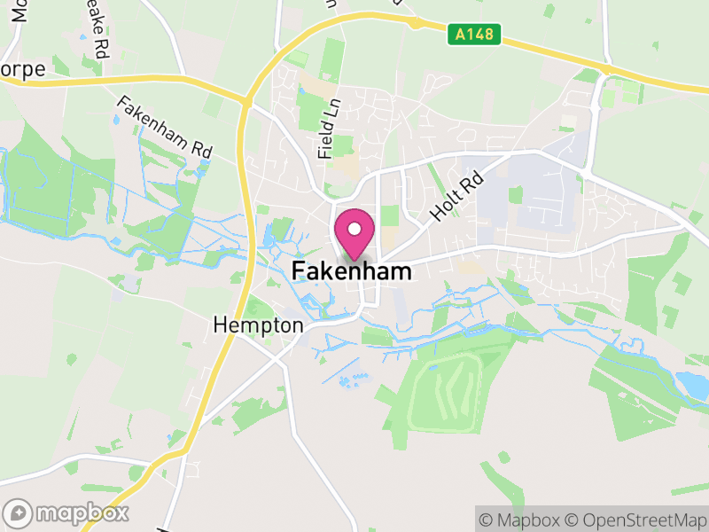 Map of Fakenham Estate Agents