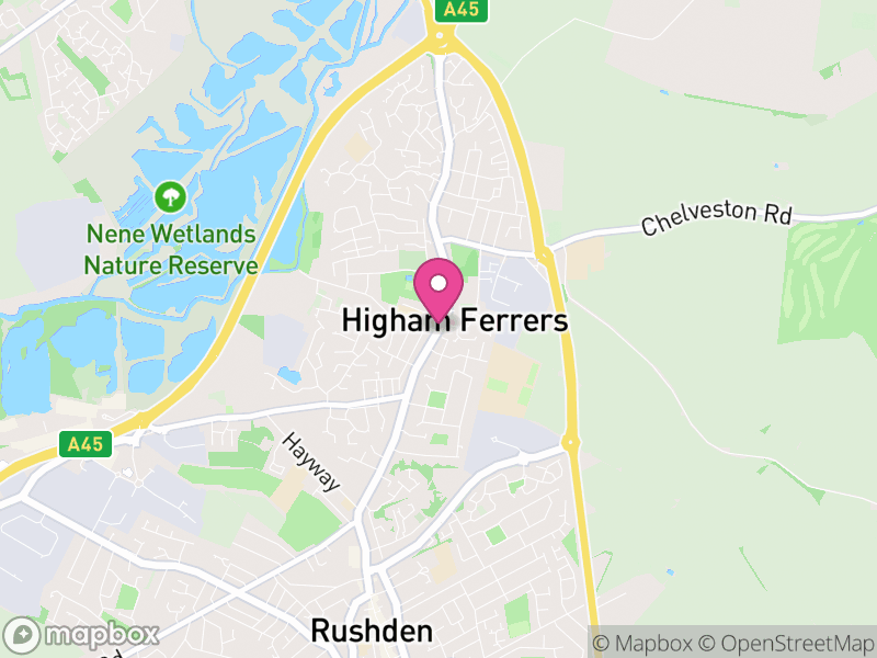Map of Higham Ferrers Estate Agents