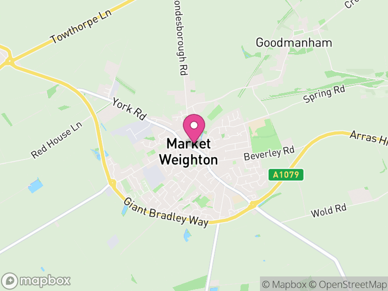 Map of Market Weighton Estate Agents