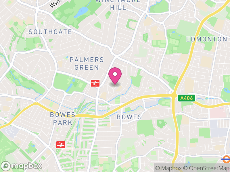 Map of N13 Estate Agents