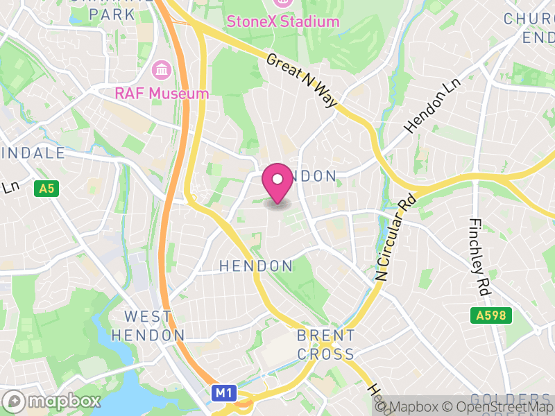 Map of NW4 Estate Agents