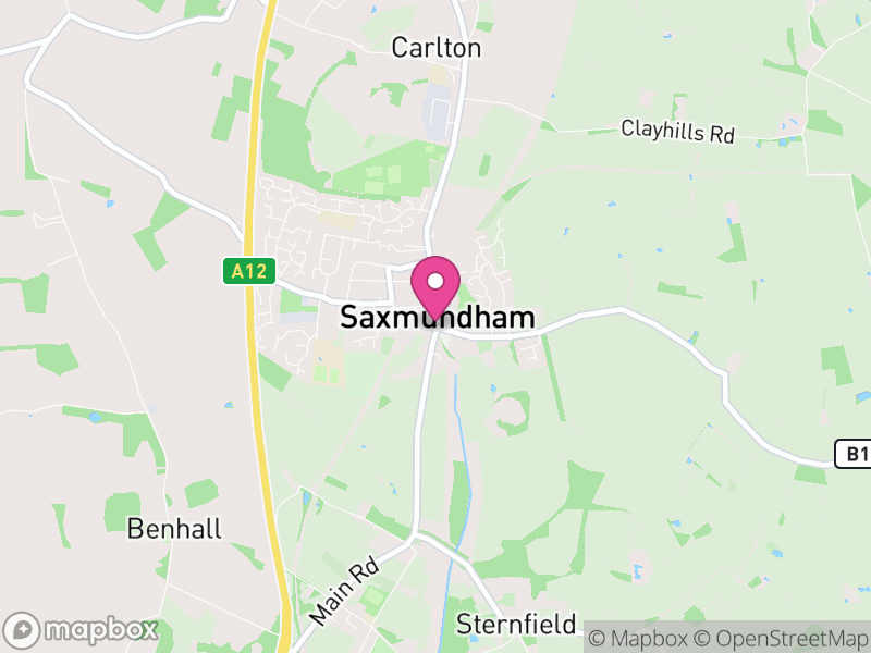 Map of Saxmundham Estate Agents
