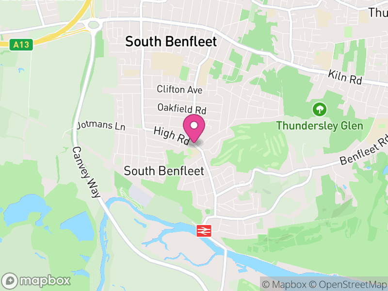 Map of South Benfleet Estate Agents