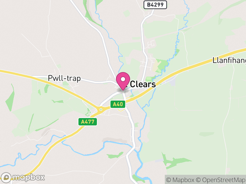 Map of St Clears Estate Agents