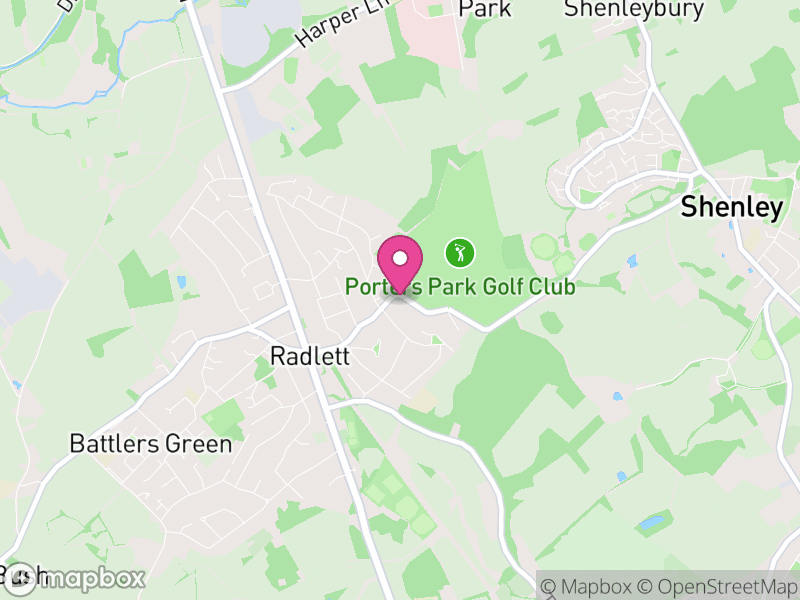 Map of WD7 Estate Agents