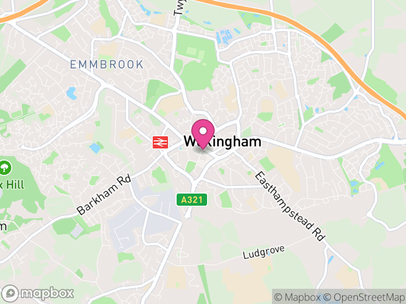 Map of Wokingham Estate Agents
