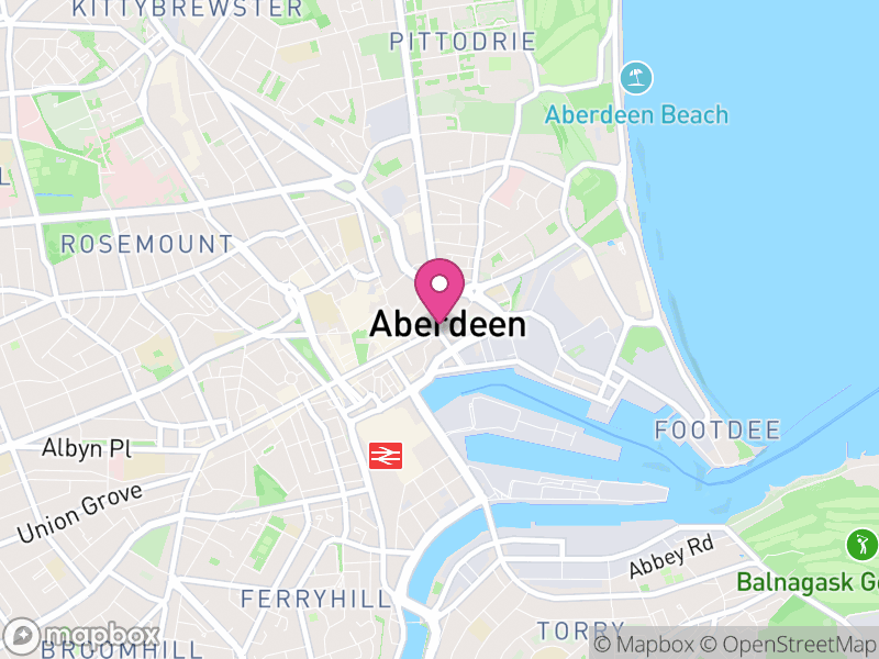 Map of Aberdeen Letting Agents