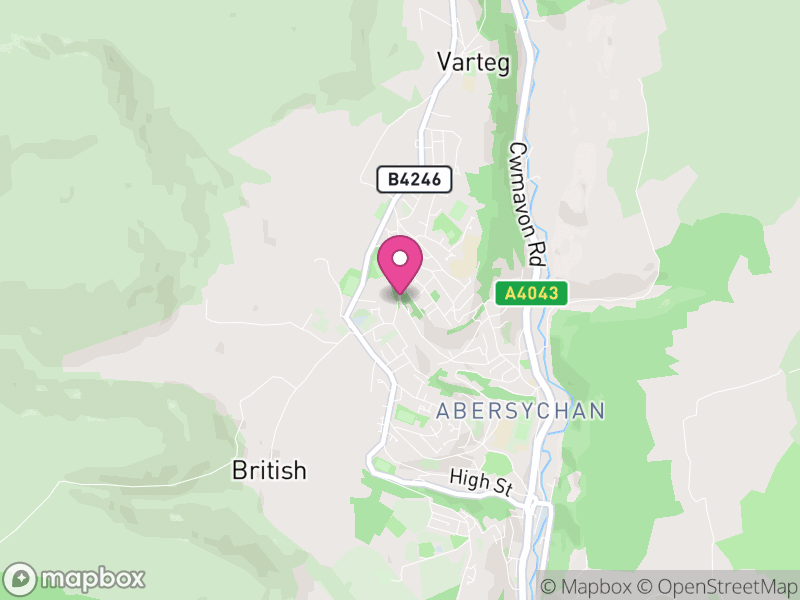 Map of Abersychan Letting Agents