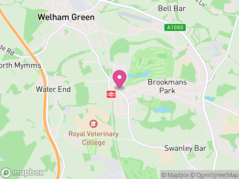 Map of Brookmans Park Letting Agents
