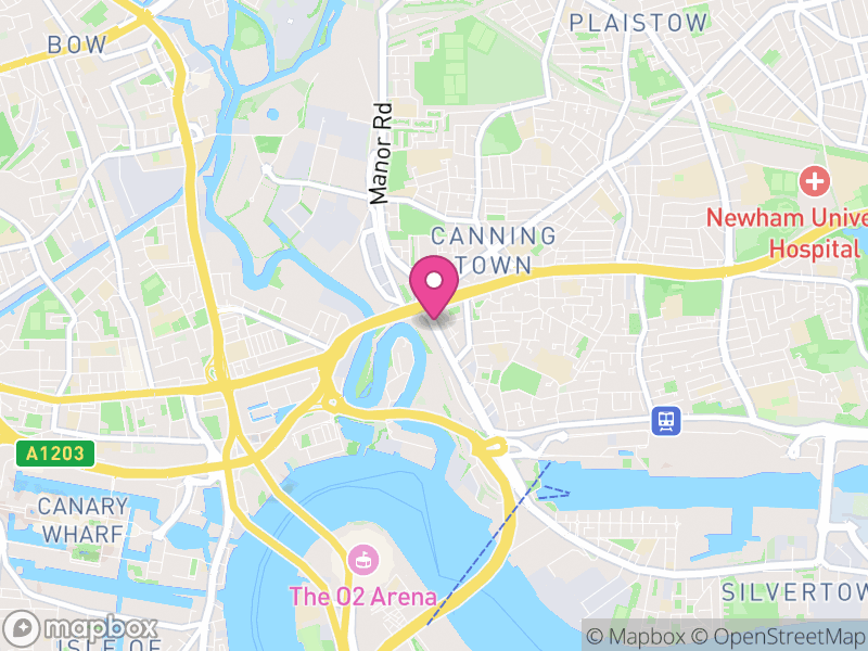 Map of Canning Town Letting Agents