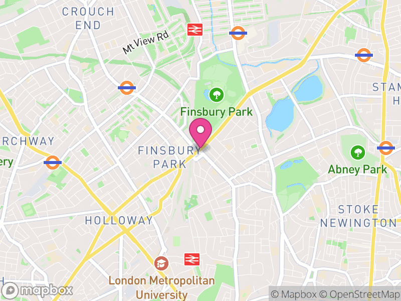Map of Finsbury Park Letting Agents