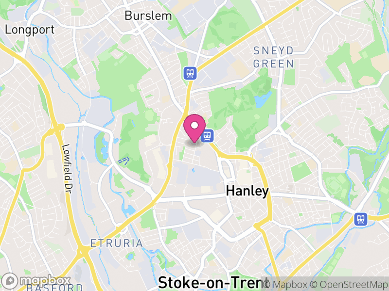 Map of Hanley Letting Agents