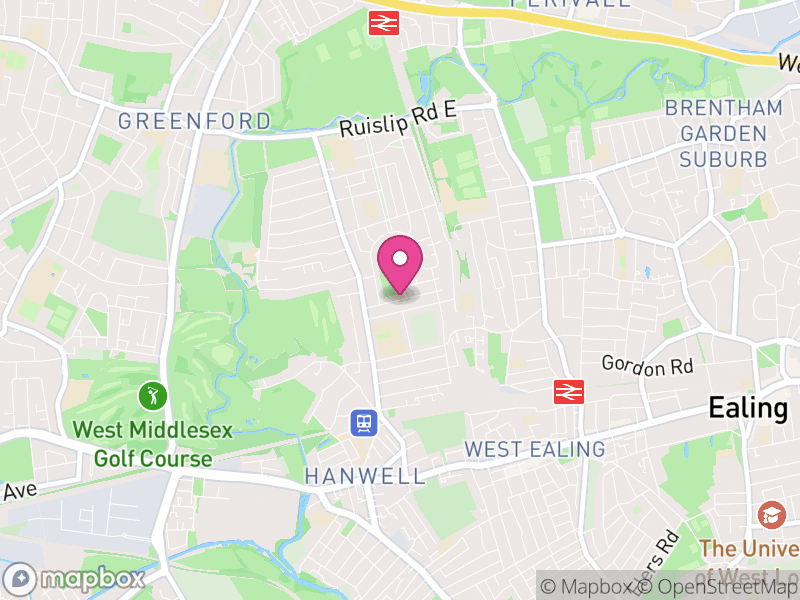 Map of Hanwell Letting Agents