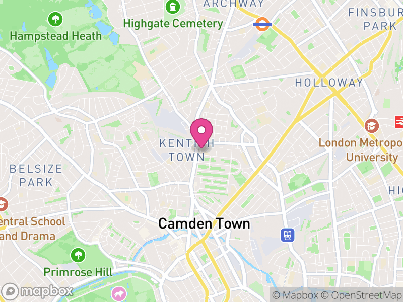 Map of Kentish Town Letting Agents