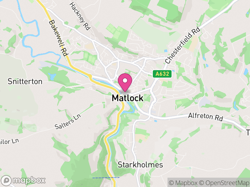Map of Matlock Letting Agents