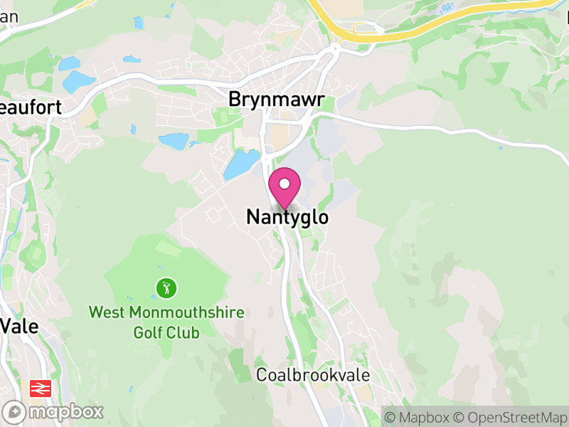 Map of Nantyglo Letting Agents
