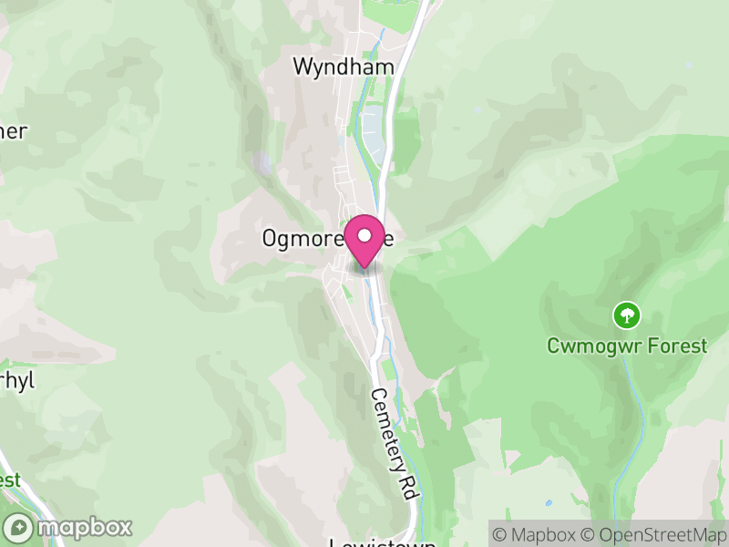 Map of Ogmore Vale Letting Agents