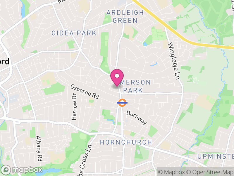 Map of RM11 Letting Agents