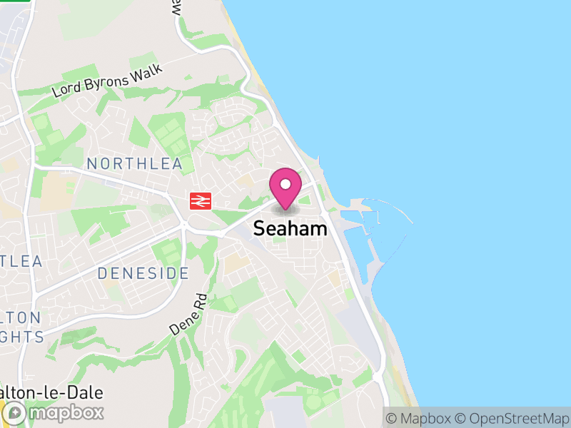Map of Seaham Letting Agents