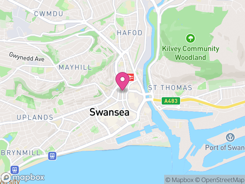 Map of Swansea Letting Agents