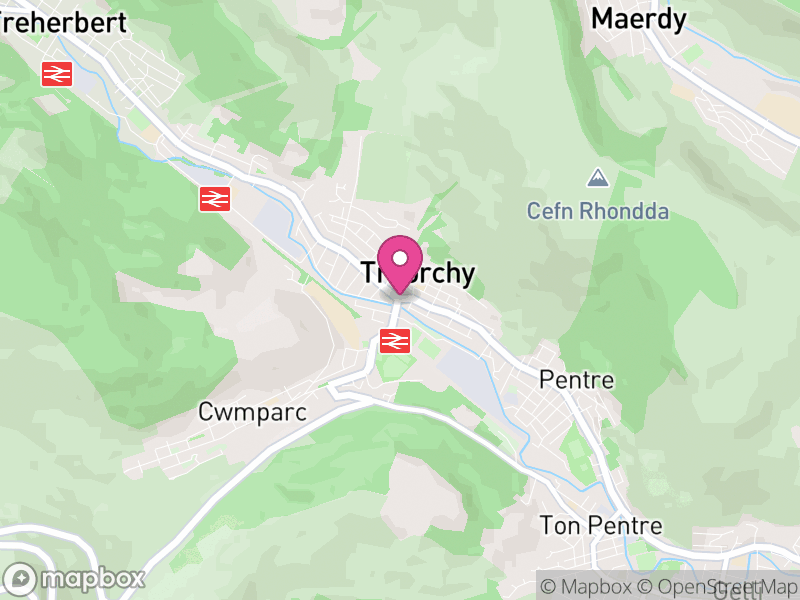 Map of Treorchy Letting Agents