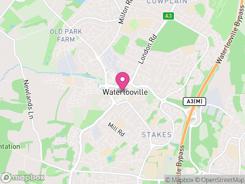 Map of Waterlooville Letting Agents