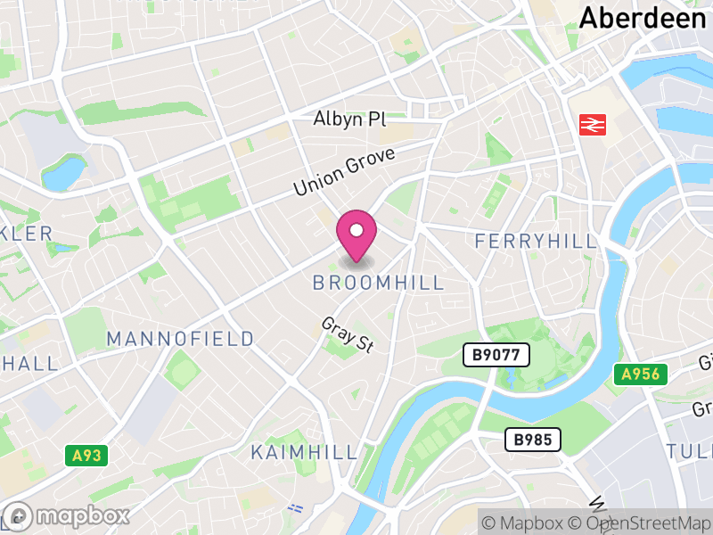 Map of properties for sale in AB10