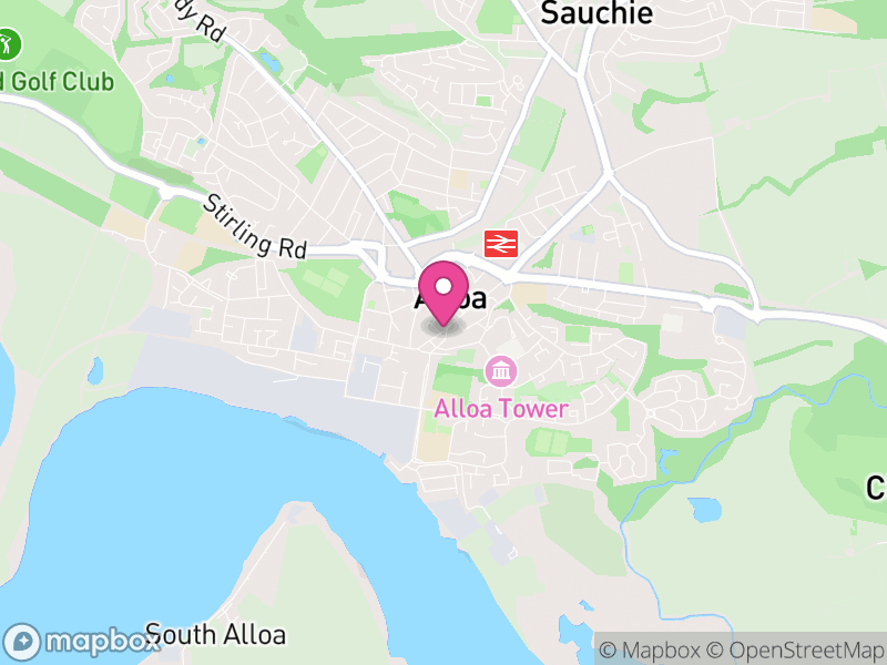 Map of properties for sale in Alloa