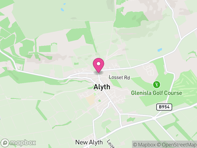 Map of properties for sale in Alyth