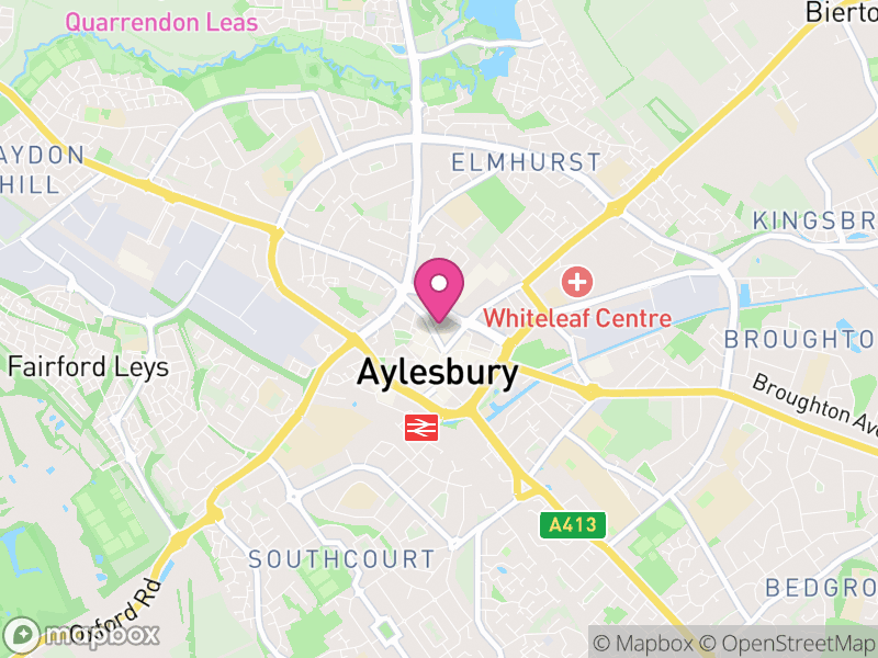 Map of properties for sale in Aylesbury