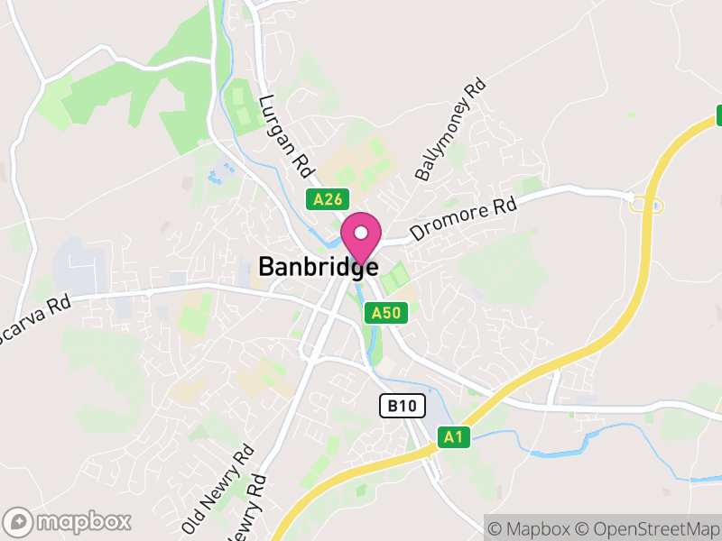 Map of properties for sale in Banbridge