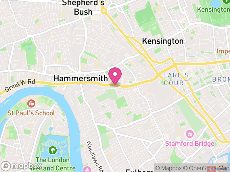 Map of properties for sale in Barons Court