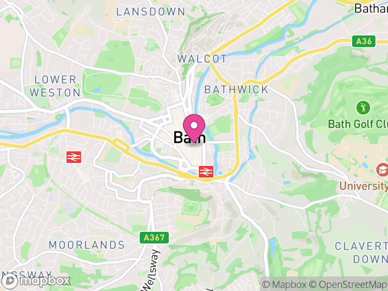 Map of properties for sale in Bath