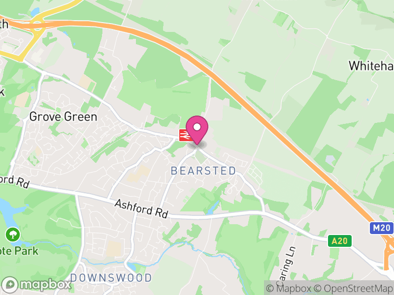 Map of properties for sale in Bearsted