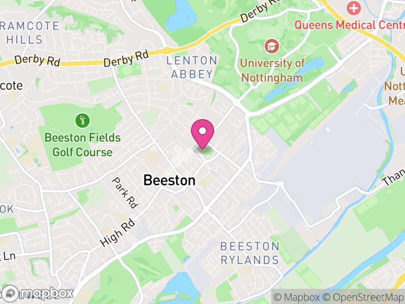 Map of properties for sale in Beeston
