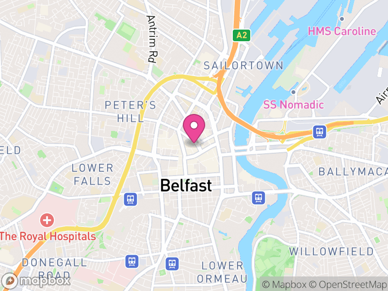 Map of properties for sale in Belfast