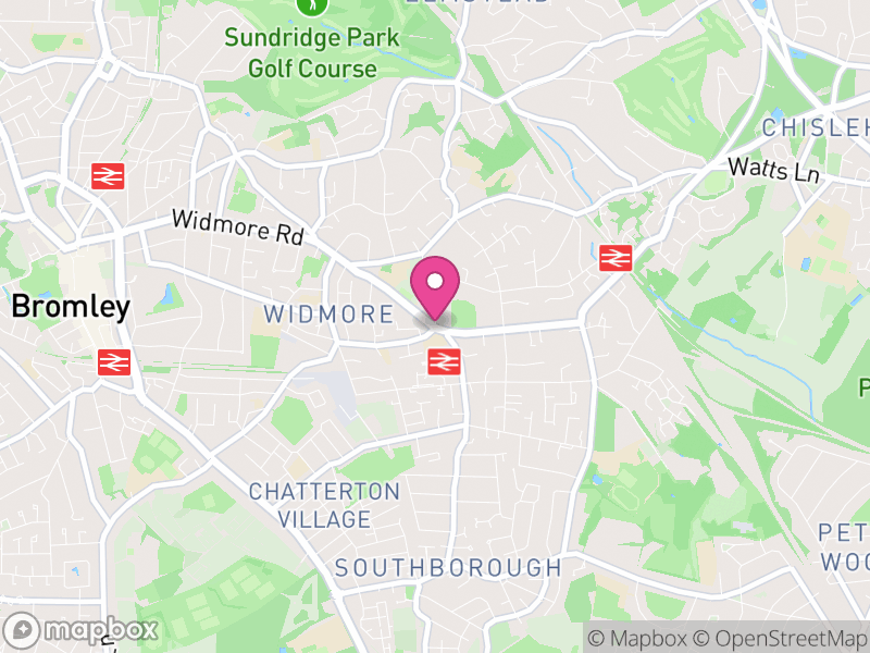 Map of properties for sale in Bickley