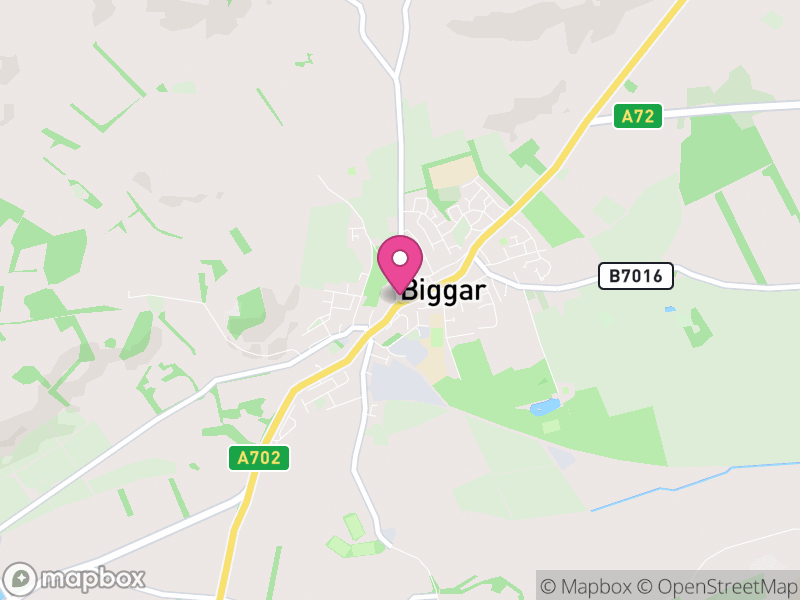 Map of properties for sale in Biggar