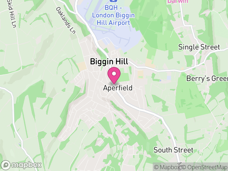 Map of properties for sale in Biggin Hill