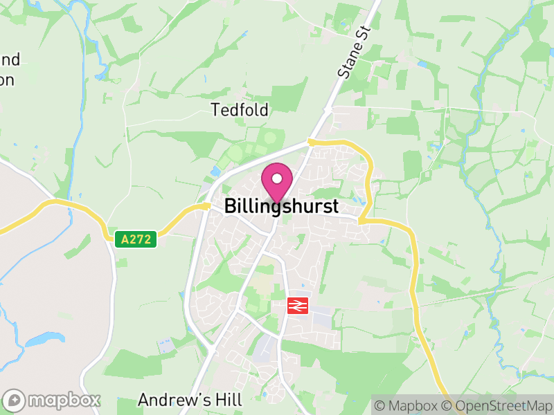 Map of properties for sale in Billingshurst