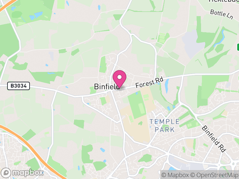 Map of properties for sale in Binfield
