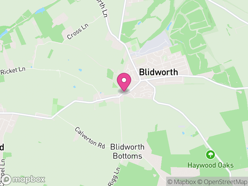Map of properties for sale in Blidworth