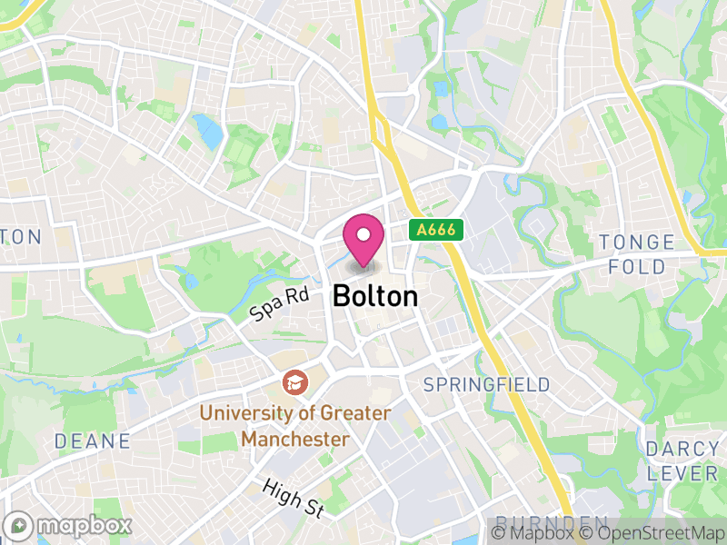 Map of properties for sale in Bolton